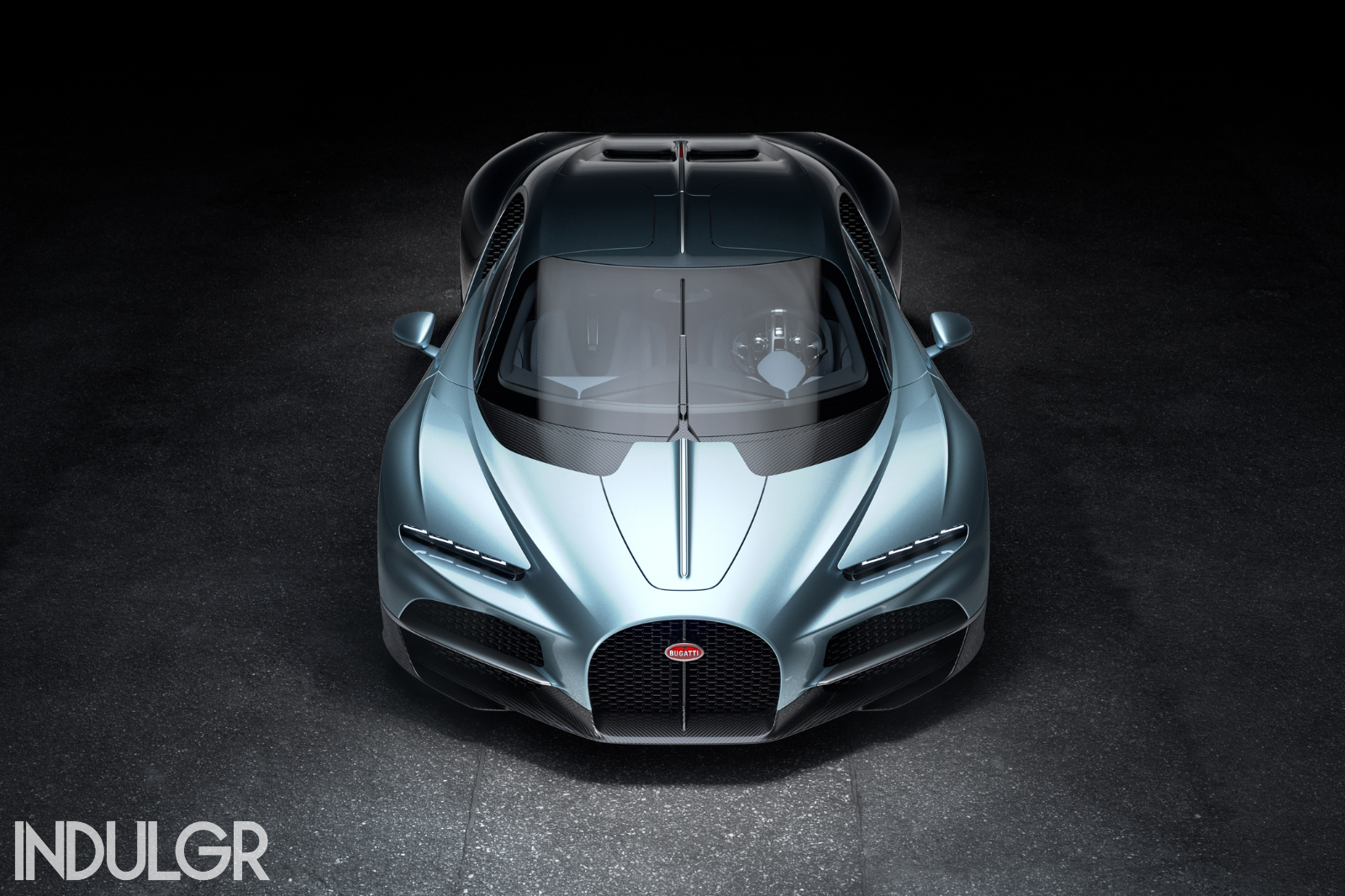 Front of Bugatti Tourbillon Electric Car