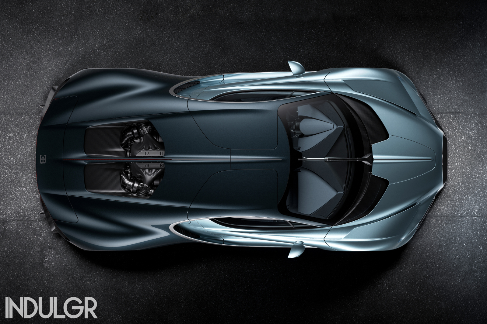Top view of Bugatti Tourbillon Electric Car