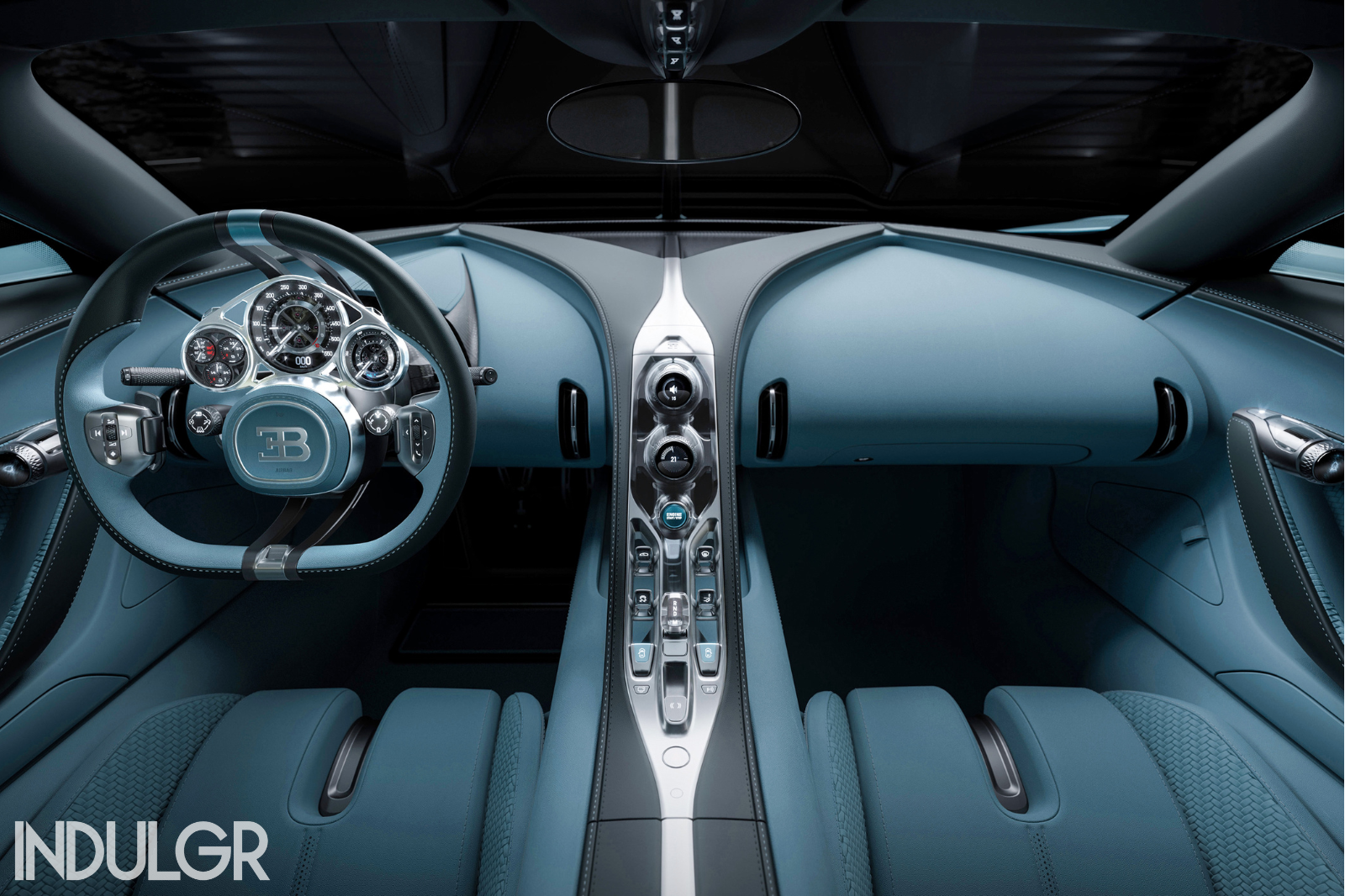 Interior of Bugatti Tourbillon Electric Car