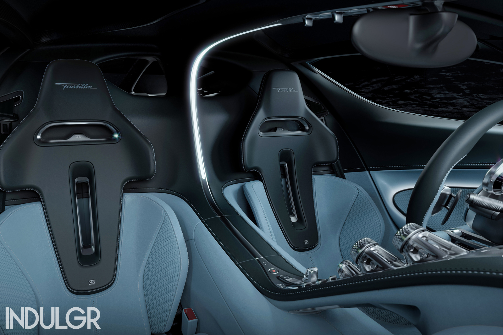 Interior of Bugatti Tourbillon Electric Car